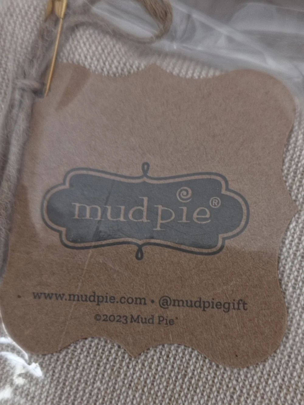 Mud Pie 8x8 Set Of 3 Crochet Pillow Set